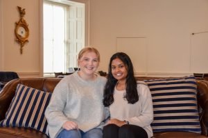 Student members of Diabetes Link sitting on a couch. Photo by Kayla Moore | The Cavalier Daily